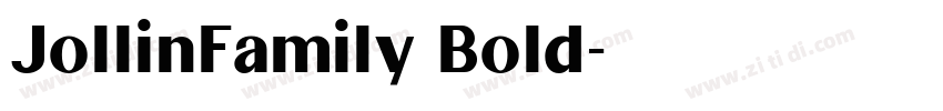 JollinFamily Bold字体转换